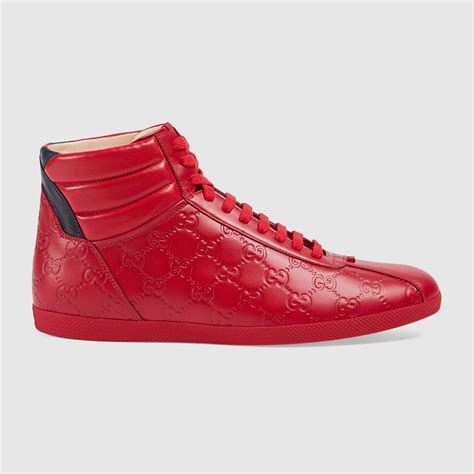 gucci sneaker blue red|Gucci fur sneakers women's.